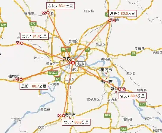 武汉地区覆盖图